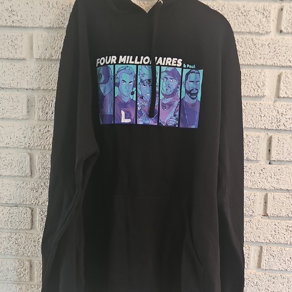 Design By Humans Black Graphic Hoodie